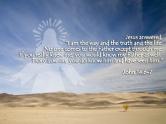 Jesus and Desert   I am the Way