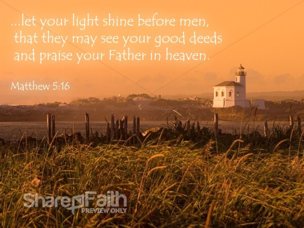 Shining Light Verse from Matthew