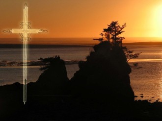 Orange Sunset at the Coast