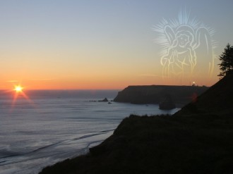 Angel at Sunset