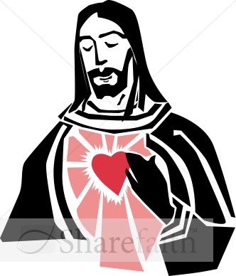 Jesus and the Sacred Heart Graphic
