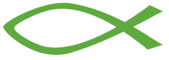 Forest Green Ichthys Symbol