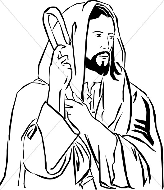clip art jesus holding a lamb - photo #22
