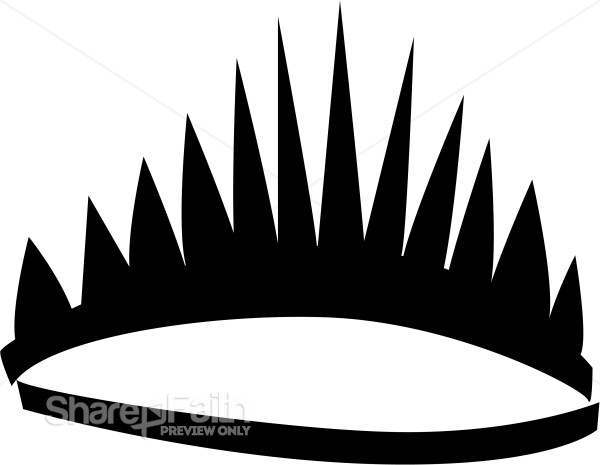 Black Stylized Tiara