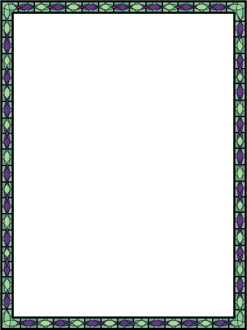 Green and Purple Stained Glass