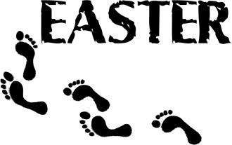 Rugged Easter with Footprints