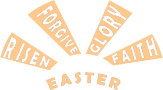 Easter Words in Rays