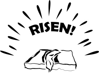Risen! with Linen on Slab