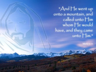 Jesus on the Mount Quote from Mark