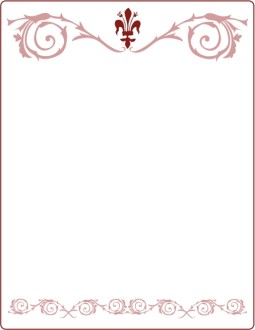 Flourishes with Fleur de Lis