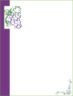 Cluster of Grapes in the Corners