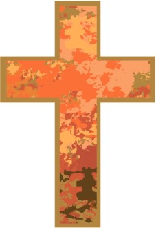 Pink Marbled Cross