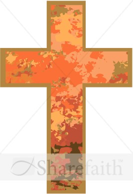 Pink Marbled Cross