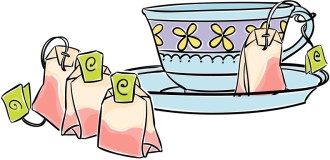 Tea Cup in Spring Colors