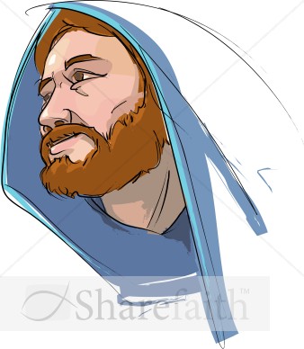 Jesus Wearing Cloak Image