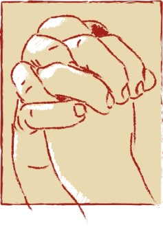 Large Clasped Hands