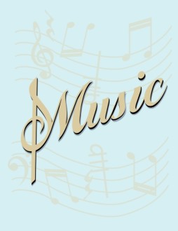 Music Flyer Blue Background