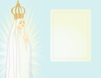 Virigin Mother Prayer Card with Title Block