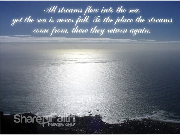 Ecclessiastes Sea Background