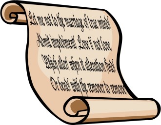 Bible Love Quote Scroll