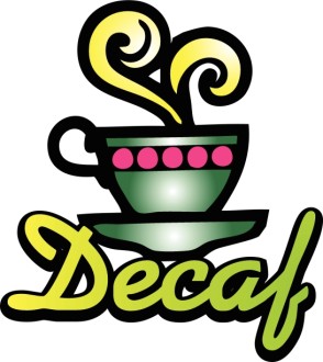 Decaf Coffee Word Art