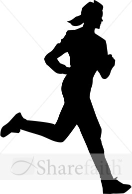 Woman Runner Silhouette