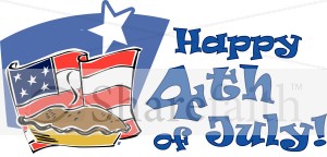 American Pie 4th of July Wordart