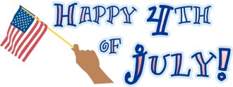 4th of July Flag Waving Hand