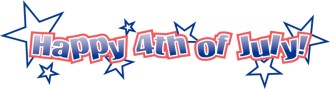 Starry 4th of July Wordart