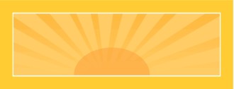Sun in an Orange Rectangle