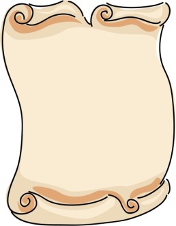Cartoon Rolled Edge Scroll