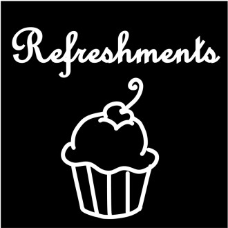 Refreshments Script with Cupcake Outline