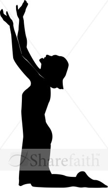 Kneeling Prayer Silhouette