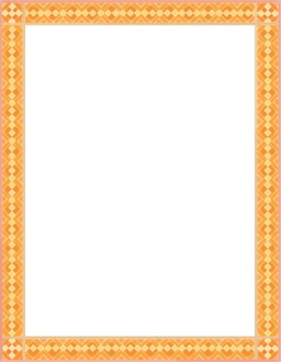 Contemporary Orange Border