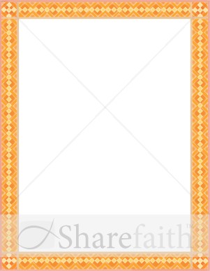 Contemporary Orange Border
