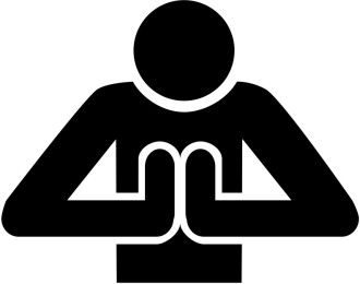 person bowing clipart