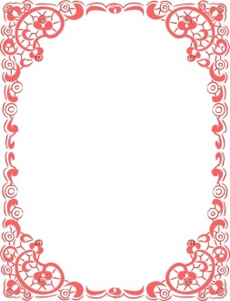 Decorative Red Frame