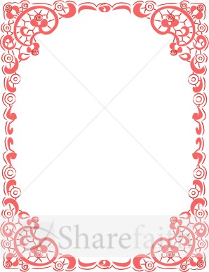 Red Lace Border