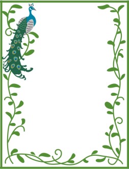 Peacock and Vines