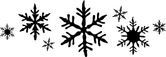 Line of Snowflakes