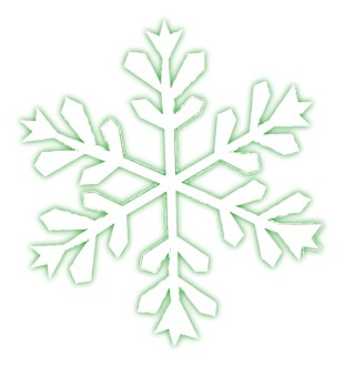 Single Frosty Snowflake