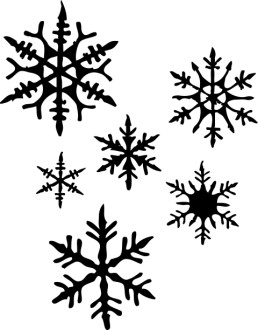 Simple Snowflake Silhouette