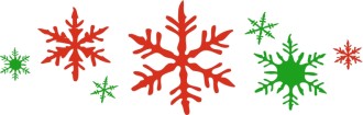 Holiday Colors Snowflakes