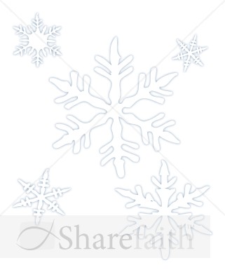 Snowflakes in Outline
