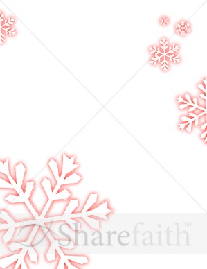 Blurred Edge Snowflakes