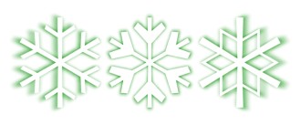 Green Winter Crystals
