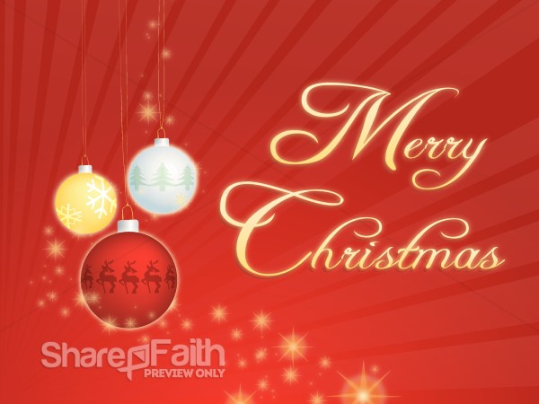 Yellow, White and Red Ornaments with Stars