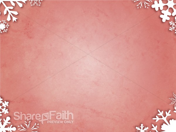 Antique Red and Snowy Corners