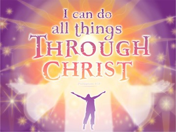 Christ Glorified with Purple and Gold and Verse