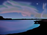 Northern Lights with Colorful Clouds